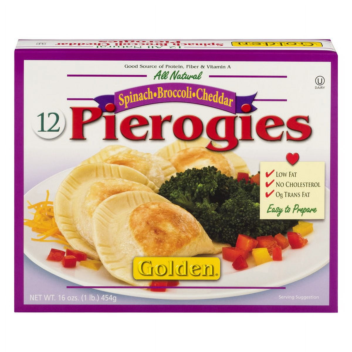 Pierogies Spinach/Broccoli/Cheddar 12pk