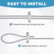 thumbnail image 5 of Uxcell 12 Pcs Abrazadera de cable de alambre, 10 x 6mm Clips de alambre de cobre de doble agujero, tapón de bucle de crimpado ajustable para cable de 3mm de diámetro, Plata, 5 of 7