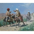 thumbnail image 3 of Vasily Vereshchagin 14x12 Black Modern Framed Museum Art Print Titled - Mullahs Going to Bazaar, 3 of 5