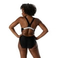 thumbnail image 3 of Speedo Women's Quantum Fusion Splice One Piece Swimsuit - Speedo Black, 12, 3 of 4