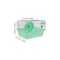 thumbnail image 2 of CATIEBYE Hamster Travel Carrier Multifunctional Design Green ABS For Veterinary Visits 1Pack, 2 of 8