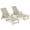 Champagne, variant on AwayHome HIPS Outdoor Chaise Lounge with Rolling and Adjustable Backrest, Dark Gray