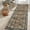 Brownish Red, variant on Washable Runner Rug 2x6 Non Slip Floor Carpet, Low Pile Distressed Kitchen Rug, Non-Shedding Faux Wool Soft Rug, Vintage Printed Rug for Bathroom, Laundry Room, Entryway, Brown