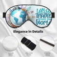 thumbnail image 4 of Goofa Let's go Travel Printed Sleep Eye Mask for Men Women, Zero Eye Pressure Sleeping Mask, Light Blocking Night Blindfold, Soft Eye Shade Cover, 4 of 7