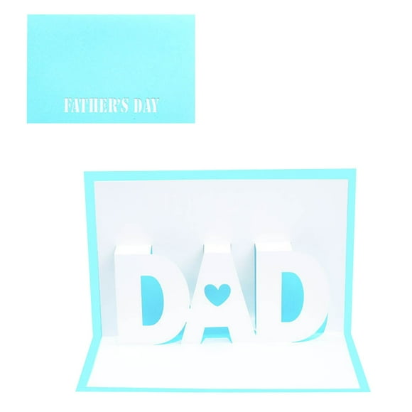 Cartes de Vœux Classiques 3D pour la Fête des Pères Cadeaux pour Papa Carte de la Fête des Pères Carte d'Anniversaire pour Papa Papa