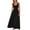 Black, variant on Women Summer Dresses Sleeveless Casual Loose Swing Button Down Midi Dress