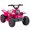 Pink, variant on Qaba 6V Kids ATV Quad, 4 Wheeler Electric Ride on Car w/ Headlights, Black