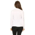 thumbnail image 4 of Women's Solid Open Front Long Sleeve Lightweight Soft Basic Sweater Cardigan, 4 of 4