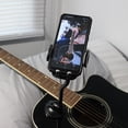 thumbnail image 4 of tamizeot Black Piano Stand Stable And Secure Phone Mount For Hands-Free Teaching And Performance Adjustable, 4 of 6