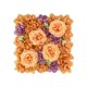 thumbnail image 3 of Fondo fotográfico con paneles de flores artificiales para decorar el hogar. Naranja Púrpura Profundo, 3 of 9