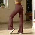 thumbnail image 7 of Hurxie Wide Leg Pants Women Drawstring Pajamas Lounge Pants Loose Comfy Sleepwear Casual Yoga Brown,S, 7 of 7