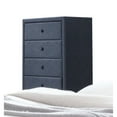 thumbnail image 2 of ACME Saveria 5 Drawer Faux Leather Chest in Gray, 2 of 3