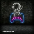 thumbnail image 3 of Glowneon Game Astronaut Neon Sign, Gamepad Astronaut LED Neon, Gaming Astronaut Hanging Neon Light, 3 of 4