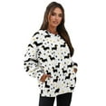 thumbnail image 7 of HELLHERO Dachshund Paw Print Sweatshirt for Women Oversized Crewneck Sweater Casual Long Sleeve Winter Pullover Tops Size L, 7 of 7
