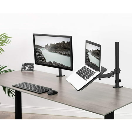 Vivo Single Laptop Notebook Desk Mount, Laptop Desk Clamp Standard
