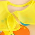 thumbnail image 3 of TureClos Lovely Baby Bibs Infant Long Sleeve Waterproof Baby Feeding Smock Children Plastic Coverall Bib Toddler Scarf, 3 of 5