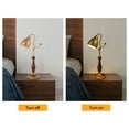 thumbnail image 6 of Modern Gold Table Lamp with Walnut Base, 40W Max, E26 Bulb,&nbsp; Home Lighting for Bedroom, Living Room, and Office Desk Decor, 6 of 7