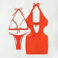 thumbnail image 5 of Swimsuits Tops for Women Supportive Leopard Swimsuit Women European And American Swimwear Sexy Three Piece Long Dress For Foreign Trade Women's Bikini New Swimwear, 5 of 7