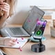 thumbnail image 3 of Cargador inalámbrico con luz RGB, soporte para teléfono móvil y tableta, altavoz giratorio con Bluetooth, carga inalámbrica, 3 of 3