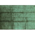 thumbnail image 1 of Ahgly Company Machine Washable Indoor Rectangle Oriental Turquoise Blue Industrial Area Rugs, 6' x 9', 1 of 4