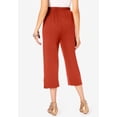 thumbnail image 2 of Roaman's Women's Plus Size Soft Knit Pull-On Capri Pant, 2 of 5