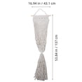 thumbnail image 2 of CTIRCHIU Toy Hammock Stuffed Animal Storage Cotton Rope Rectangular 1Set, 2 of 8