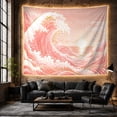 thumbnail image 6 of Ocean Waves Wave with Dominates Side Curling Foam, Mystical Fantasy for Space Lovers, Galaxy Room Decor, Housewarming Gift, Tapestry Wall Hanging for Bedroom and Dorm, 6 of 7