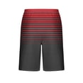 thumbnail image 5 of Bovxnpu Men's Pajama Bottoms Loungewear Sleep Shorts, Men's Striped Loungewear Shorts With Drawstring Elastic Waist For Sleep Gym Home Shorts, 5 of 7