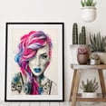 thumbnail image 3 of Mujer diamante pintura 5D DIY completo redondo Rhinestone lienzo pared arte regalo 40x50cm Hugtrwg Para estrenar, 3 of 9