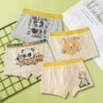 thumbnail image 6 of WOLLED Kids Boys Underwear Soft Panties 4 Pack Toddler Cute Printed Four Corners Shorts Teenagers Cotton Boxer Briefs for 2-18 T, 6 of 9