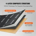 thumbnail image 3 of VEVOR Car Sound Deadening Mat, 200 mil 25 sqft Car Sound Dampening Material, Butyl Automotive Sound Deadener, Noise Insulation and Vibration Dampening Material for Car, 3 of 9