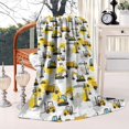 thumbnail image 2 of Cartoon Construction Vehicles Splashes White Pattern Blanket,Comfortable Soft Flannel Throw Blanket,All Season,Warm Lightweight Blankets for Sofa Bed Couch Living Room Chair,60"x80", 2 of 4