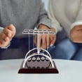 thumbnail image 4 of PVCS Newtons Cradle Steel Balance Ball Fun Physics Science Development Educational Desk Toy Gift, 4 of 7