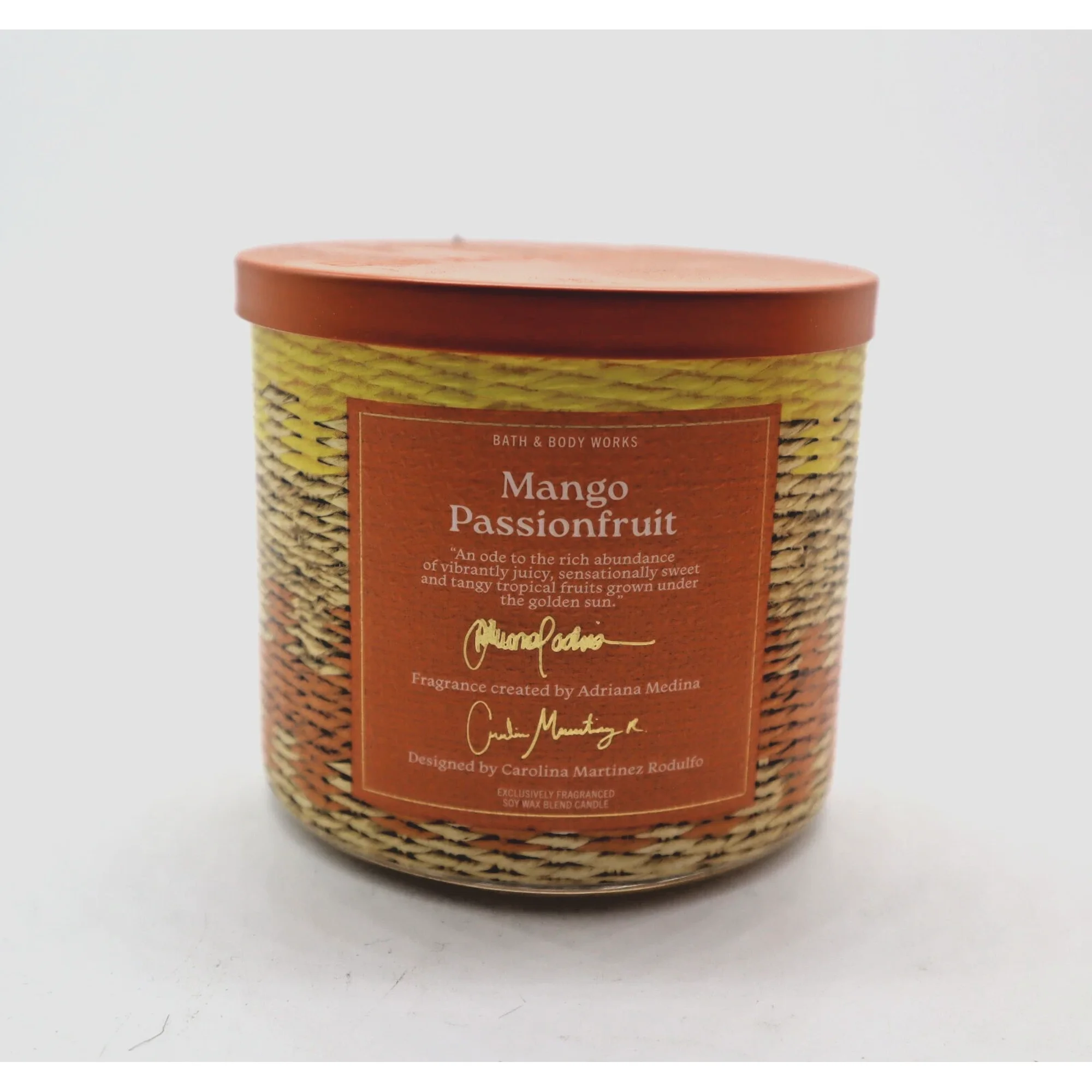 Bath & Body Works Mango Passionfruit 3-wick Scented Candle 14.5 oz