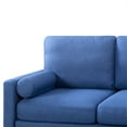 thumbnail image 6 of Aukfa 79" Reversible Sectional Sofa, L Shaped Couch with Chaise for Living Room, 2 Pillows, Navy, 6 of 11