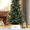 thumbnail image 3 of Home Decor Accessories HOMCOM Christmas Tree Collar, Steel Tree Ring Skirt, Home Xmas Decoration for Christmas Tree, 26" x 26" x 9", White,Household Decor Items, 3 of 10