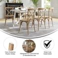 thumbnail image 5 of BizChair Medium Natural With White Grain X-Back Chair, 5 of 14