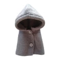 thumbnail image 1 of Gorro de invierno para mascotas, capucha para perros, gorro cálido para animales pequeños, gatitos, perros medianos a grandes M gris, 1 of 8
