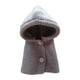 thumbnail image 1 of Sombrero para mascotas de otoño e invierno, accesorios para perros y gatos, gorro cálido para cubrir orejas de perro. M gris, 1 of 9