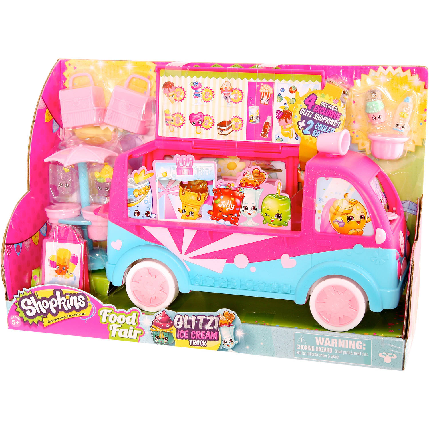 Moose Toys Shopkins Season 3 Scoops Ice Cream Truck Playset, Glitter - image 3 of 8