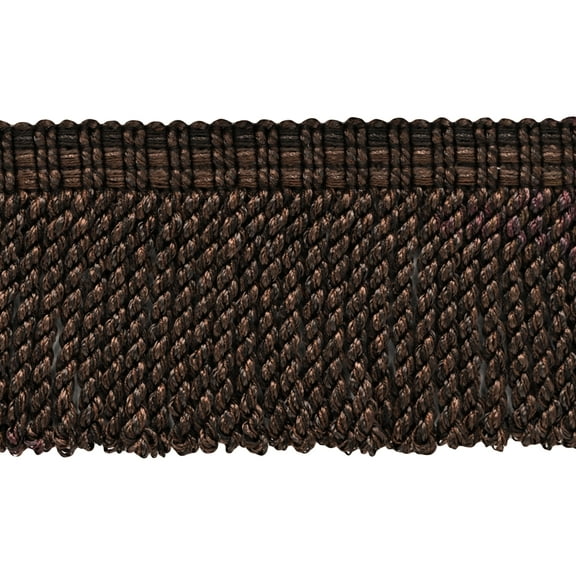 3" (7.5cm) Veranda Collection Fancy Knitted Bullion Fringe Trim # BFV3,, Umber Brown #VNT27 (Dark Brown) Sold By The Yard (36"/3 ft/0.9m)