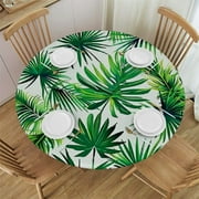 WYYP 100 ft Long Hawaii Palm Leaves Tablecloth Disposable Tropical Table Covers Aloha Tropical Palm Leaves Table Cloth for Birthday, Luau, Kitchen Dining Room Decoration 38-42