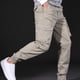 thumbnail image 1 of Pantalones largos para hombre, bolsillos laterales, pies pequeños, ajustados, largos, para hombre, 1 of 5