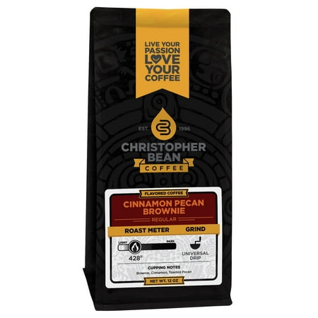 - Cinnamon Pecan Brownie Flavored Whole Bean Coffee, 12 Ounce Bag