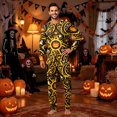 thumbnail image 2 of Matching Halloween Pajamas Set for Whole Family, Breathable Long Sleeve Halloween Family Pajamas with Pumpkin Skull Print, Fun Family Halloween Pajama Set Party, 2 of 6