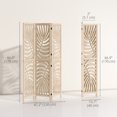 thumbnail image 3 of HOMCOM 3 Panel Room Divider, Detachable Privacy Screens, Natural Wood, 3 of 10