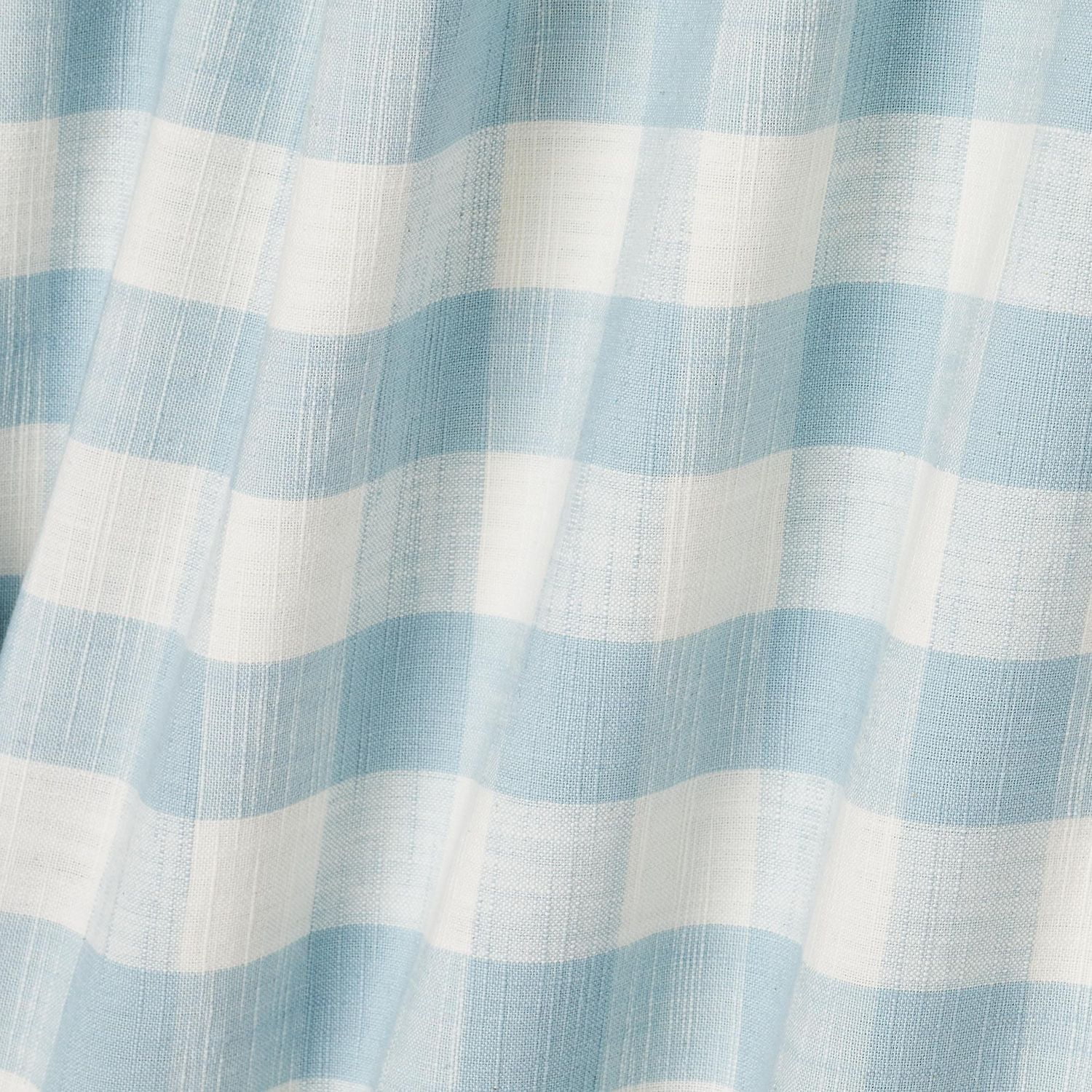 Nappe FRAÎCHE collection printanière en guingan bleue 60 x 84 po Taille unique