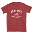 thumbnail image 1 of New Bern North Carolina Patriot Men's Cotton T-Shirt, 1 of 1