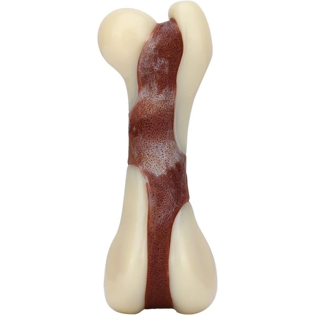 Juguetes masticables indestructibles para perros agresivos, con sabor a carne de res auténtica, duraderos y con huesos para la dentición de cachorros grandes, medianos y pequeños.
