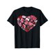 thumbnail image 2 of Valentine's Day Heart Print T-Shirt - 100% Cotton, Breathable & Soft, Casual Fit for Men & Women, PCamisetas para mujer, lindas camisetas con estampado gráfico, de manga corta, estilo casual, para ve, 2 of 7